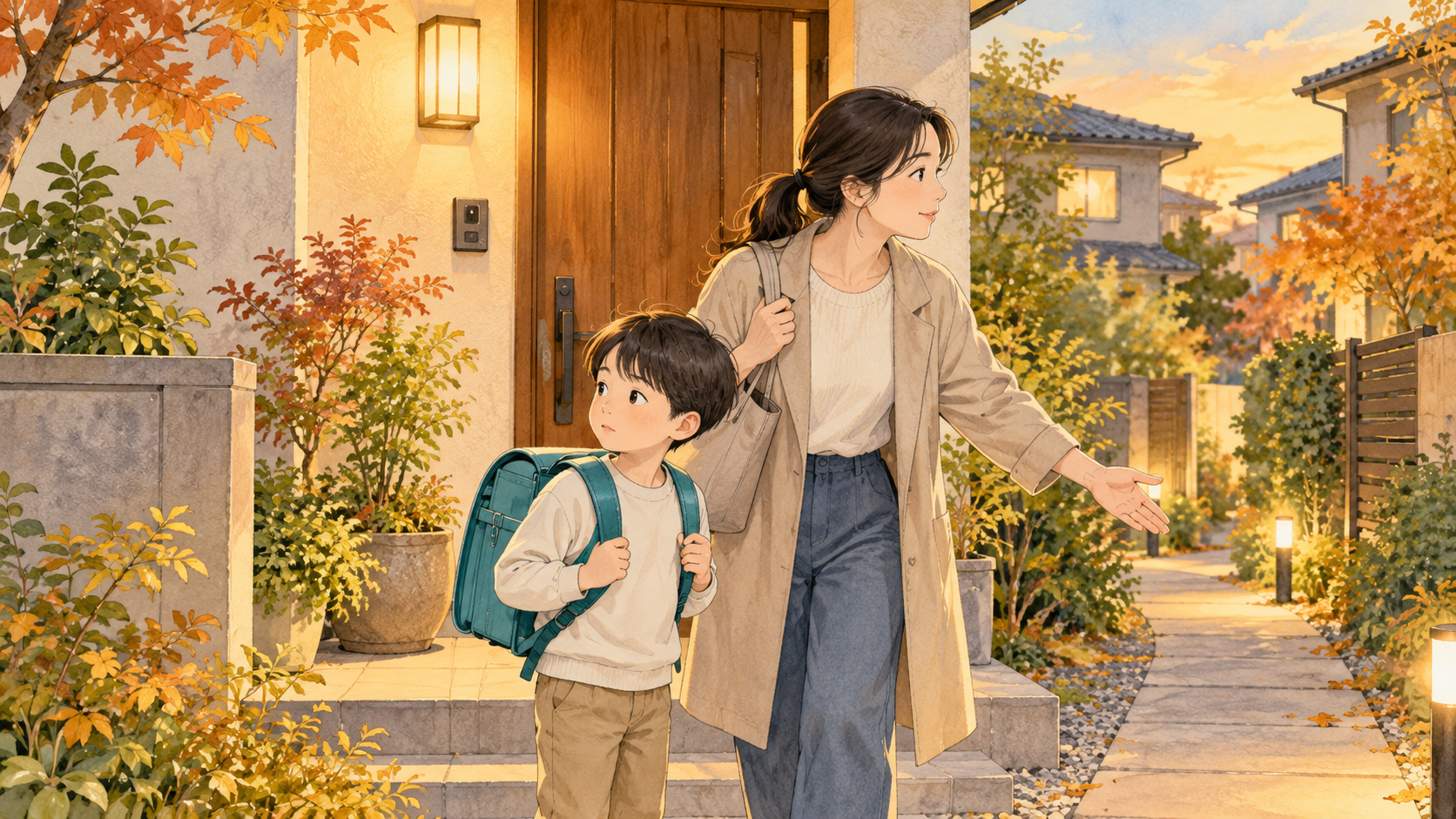 家に着いたら、すぐ鍵を開けていい？ 秋の帰宅前後に親子で確認したい3つのこと